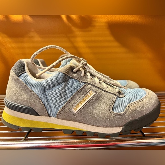 Merrell Solo Air Cushion Wild Dove/Forget Me Not Women’s Low Hiker Sz 6.5 Blue - Picture 2 of 11